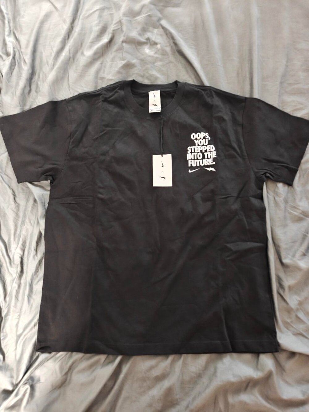 Nike x RTFKT Dunk Genesis "Oops You Stepped Into The Future" Tee - Black, Size L